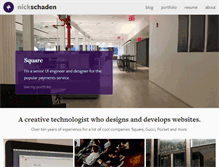 Tablet Screenshot of nickschaden.com